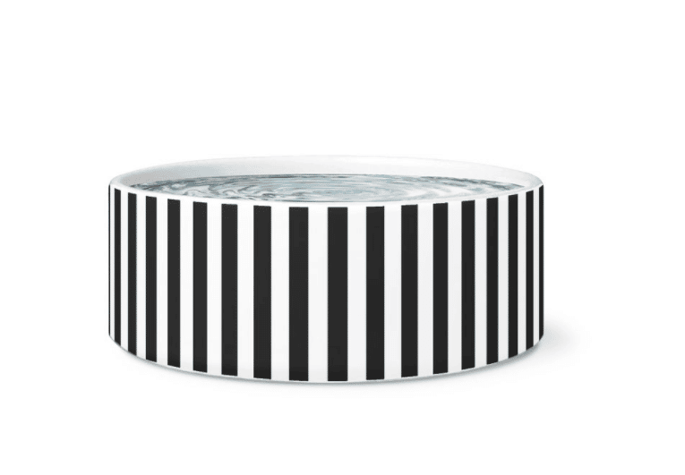 Black and White Stripe Bowl